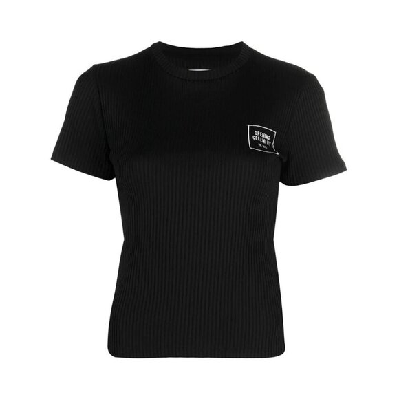 Opening Ceremony Box Logo-Print Rib T-Shirt Size XS Womens Black Tee $180 - Picture 15 of 15